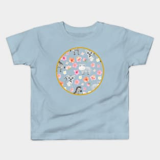 Hippopotamus's Baby Friends Kids T-Shirt